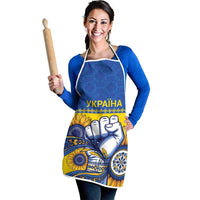 Ukraine Sunflowers Hand Apron with Ukrainian Folk Pattern - Wonder Print Shop