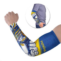 Ukraine Sunflowers Hand Arm Sleeves with Ukrainian Folk Pattern - Wonder Print Shop