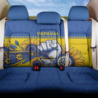 Ukraine Sunflowers Hand Back Car Seat Cover with Ukrainian Folk Pattern - Wonder Print Shop