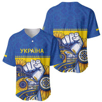 Ukraine Sunflowers Hand Baseball Jersey with Ukrainian Folk Pattern - Wonder Print Shop