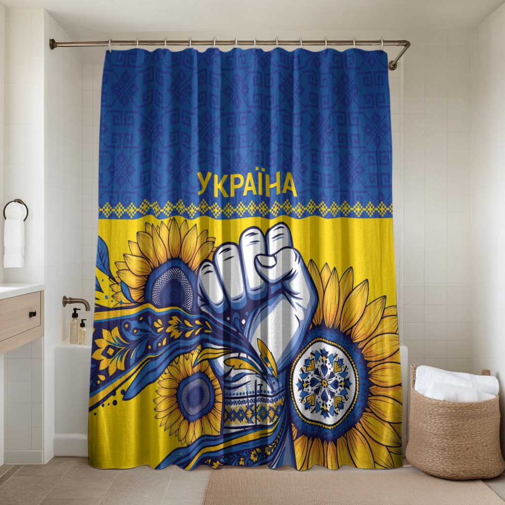 Ukraine Sunflowers Hand Bathroom Set with Ukrainian Folk Pattern - Wonder Print Shop