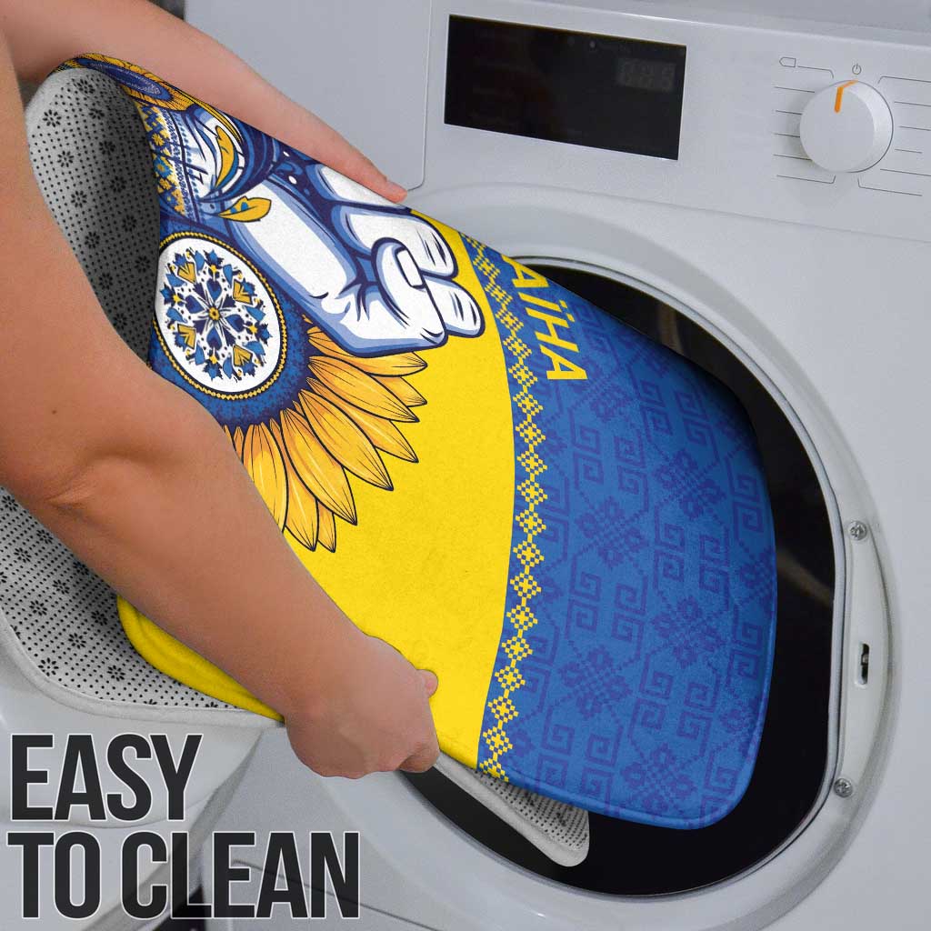 Ukraine Sunflowers Hand Bathroom Set with Ukrainian Folk Pattern - Wonder Print Shop