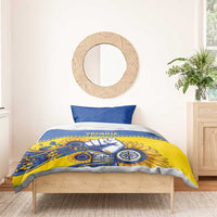 Ukraine Sunflowers Hand Bedding Set with Ukrainian Folk Pattern - Wonder Print Shop