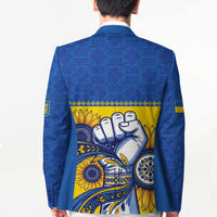 Ukraine Sunflowers Hand Blazer with Ukrainian Folk Pattern - Wonder Print Shop