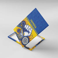 Ukraine Sunflowers Hand Canvas Wall Art with Ukrainian Folk Pattern - Wonder Print Shop