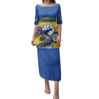 Ukraine Sunflowers Hand Family Matching Puletasi and Hawaiian Shirt with Ukrainian Folk Pattern - Wonder Print Shop