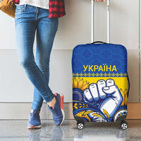 Ukraine Sunflowers Hand Luggage Cover with Ukrainian Folk Pattern - Wonder Print Shop