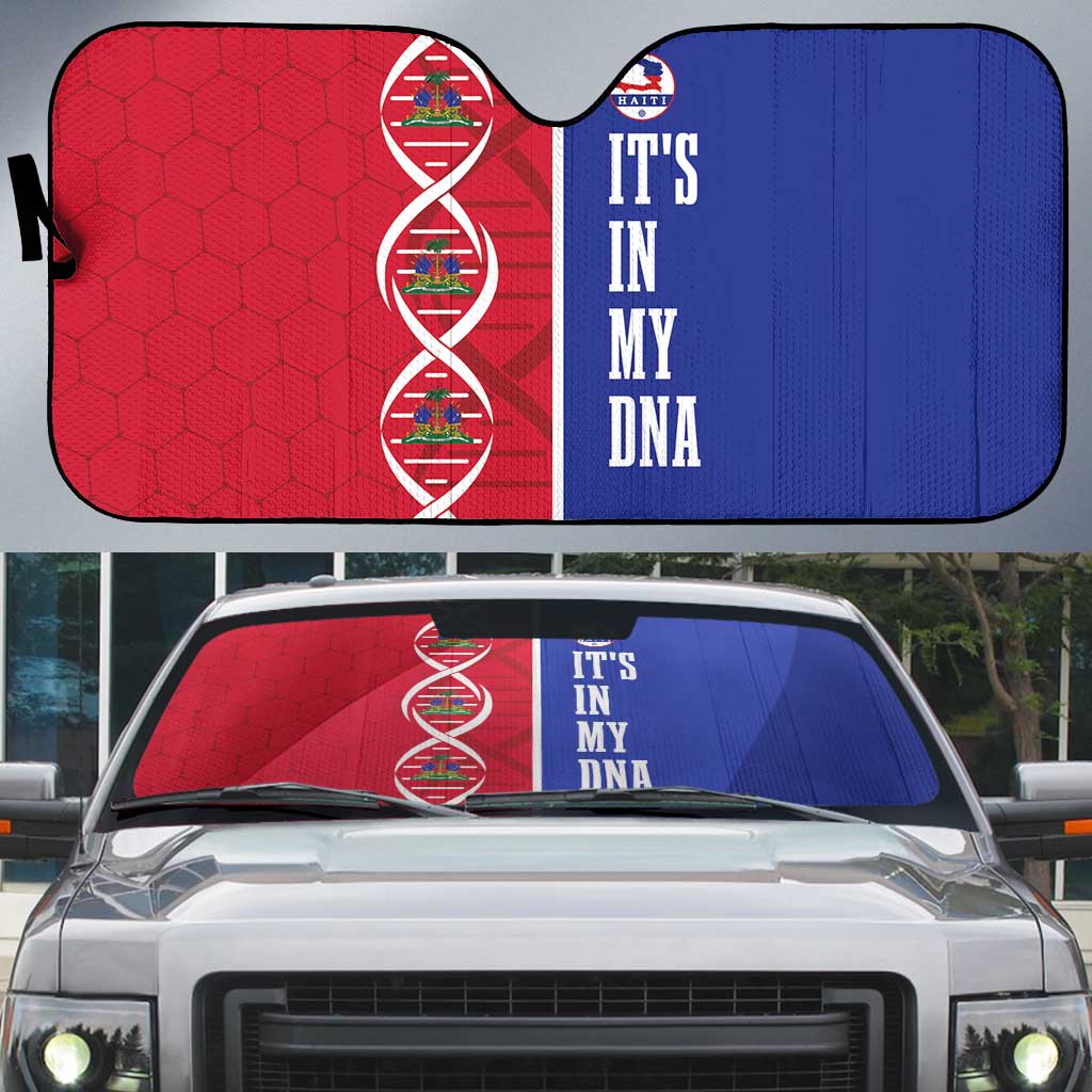 Afro-Haiti Football Auto Sun Shade It's In My DNA - Wonder Print Shop