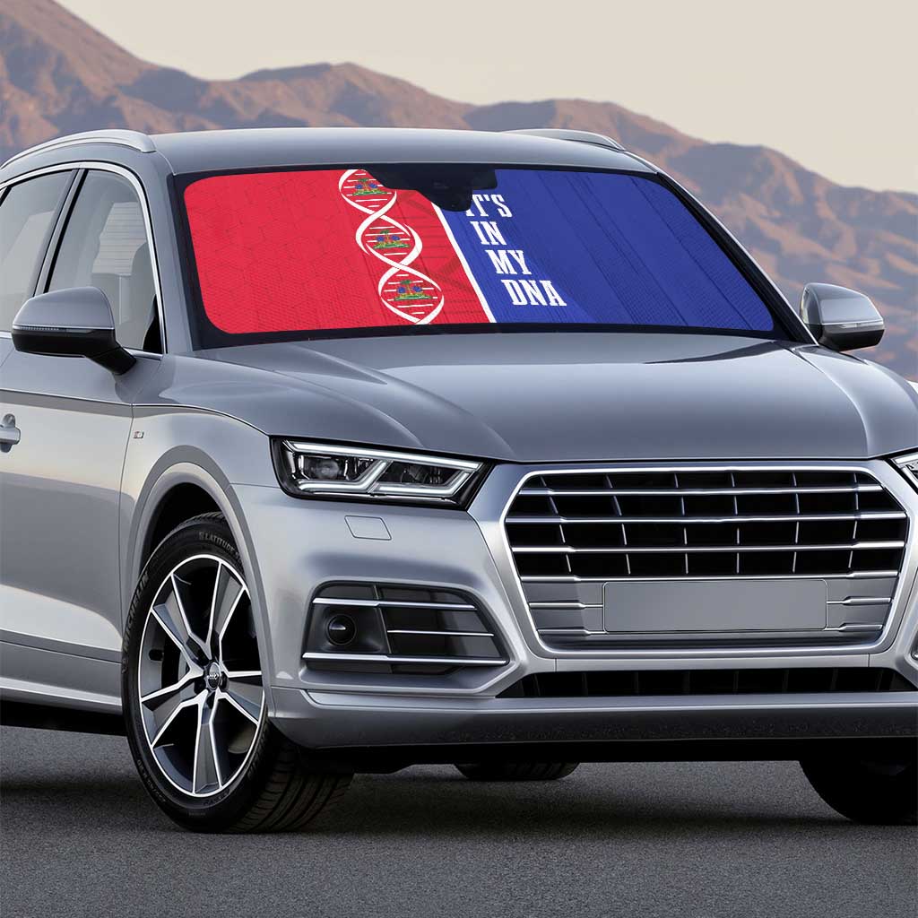 Afro-Haiti Football Auto Sun Shade It's In My DNA - Wonder Print Shop
