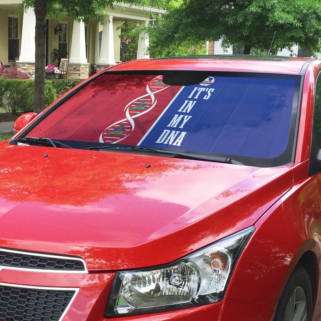 Afro-Haiti Football Auto Sun Shade It's In My DNA - Wonder Print Shop