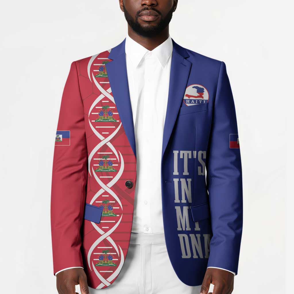 Custom Afro-Haiti Football Blazer It's In My DNA - Wonder Print Shop