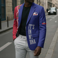 Custom Afro-Haiti Football Blazer It's In My DNA - Wonder Print Shop