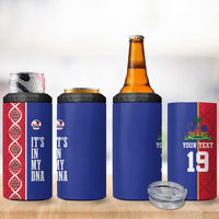 Custom Afro-Haiti Football 4 in 1 Can Cooler Tumbler It's In My DNA - Wonder Print Shop