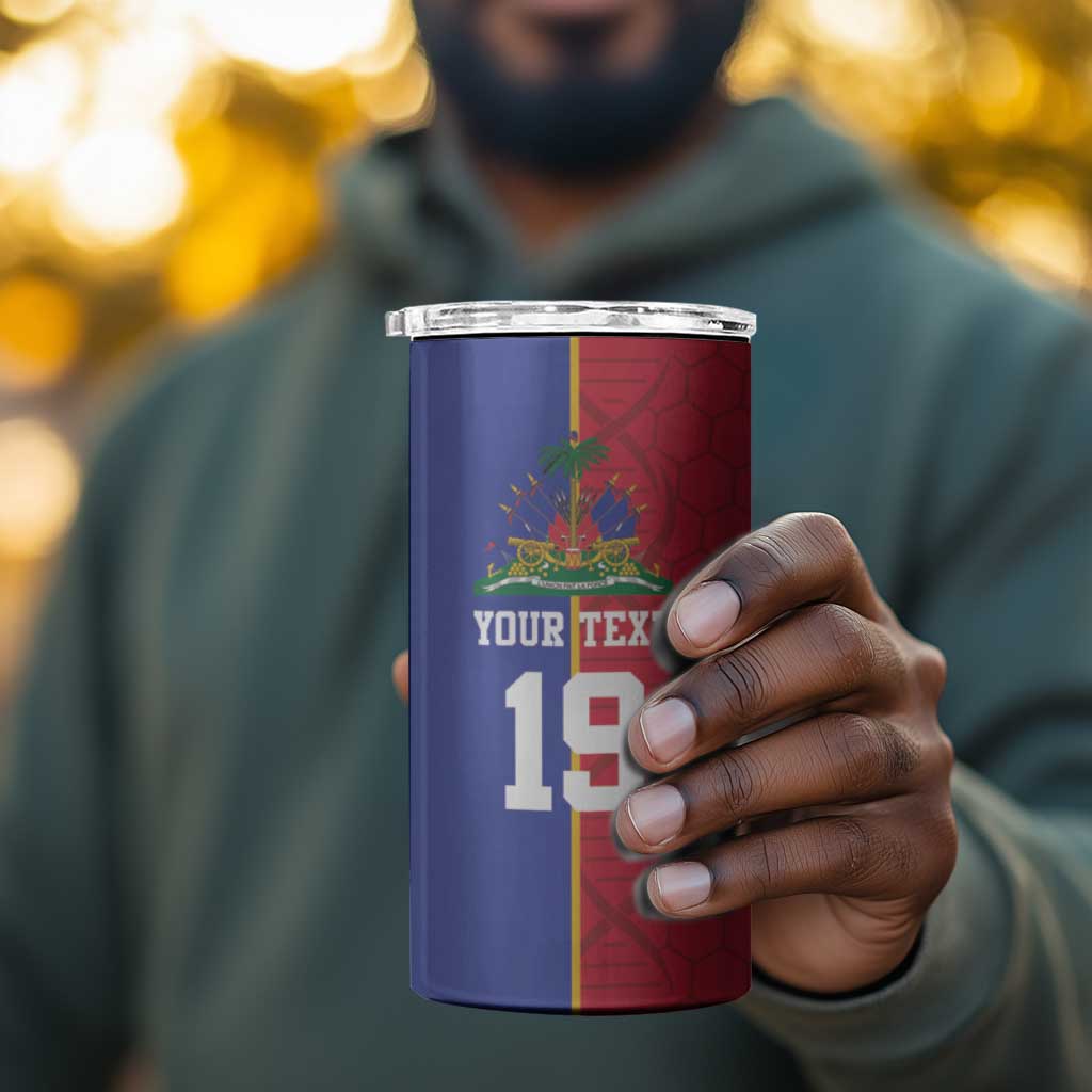 Custom Afro-Haiti Football 4 in 1 Can Cooler Tumbler It's In My DNA - Wonder Print Shop