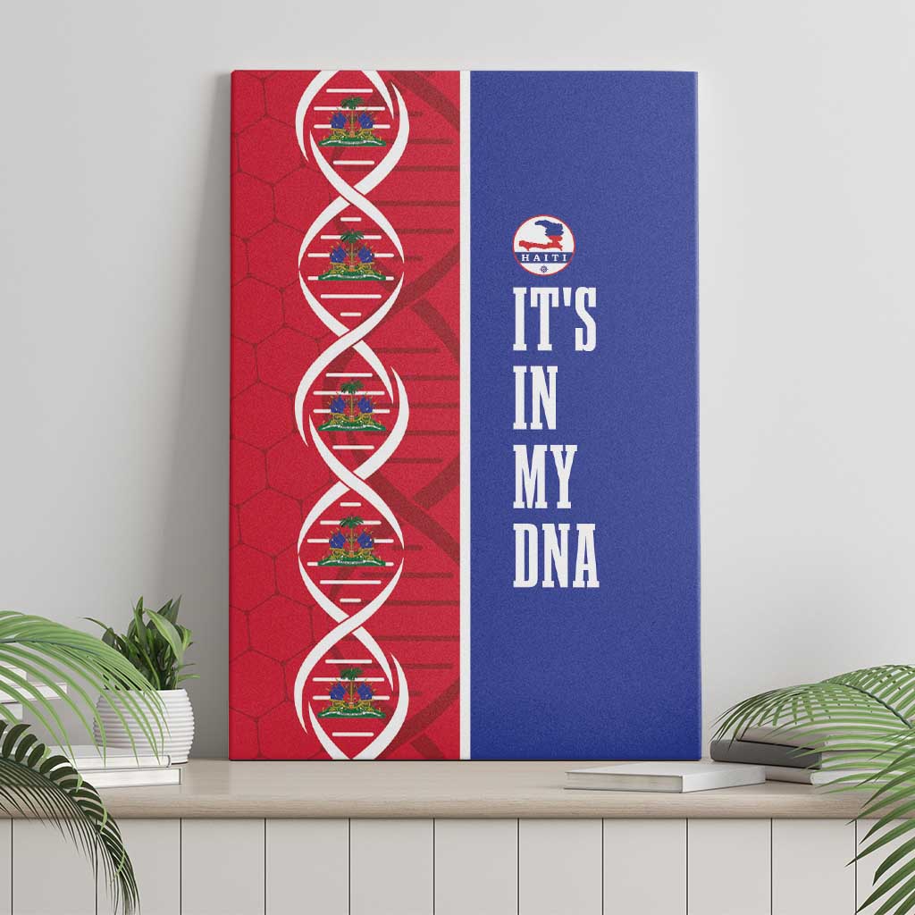 Afro-Haiti Football Canvas Wall Art It's In My DNA - Wonder Print Shop
