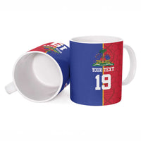 Custom Afro-Haiti Football Ceramic Mug It's In My DNA - Wonder Print Shop