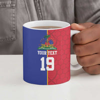 Custom Afro-Haiti Football Ceramic Mug It's In My DNA - Wonder Print Shop