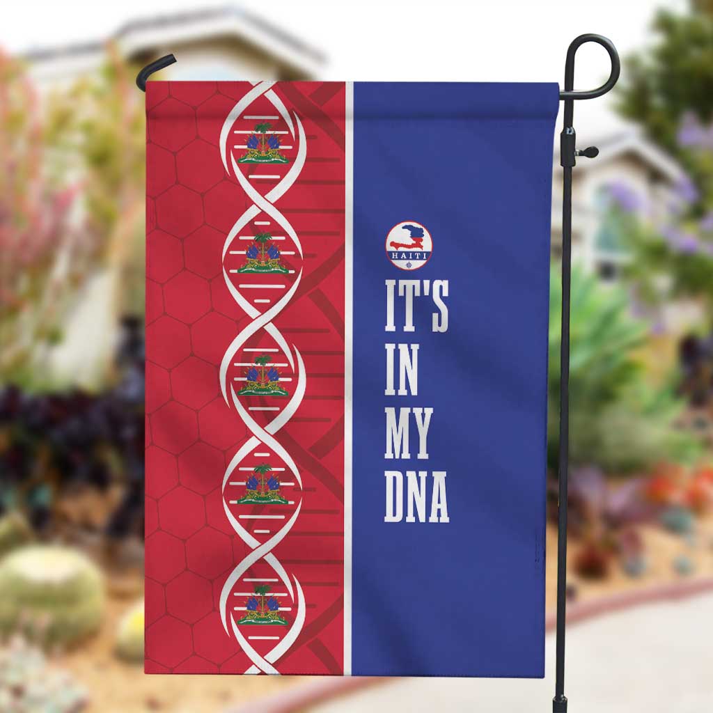 Afro-Haiti Football Garden Flag It's In My DNA - Wonder Print Shop
