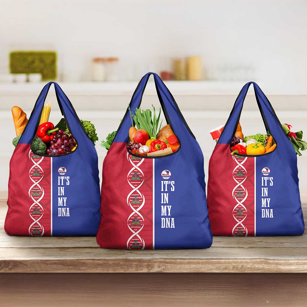 Afro-Haiti Football Grocery Bag It's In My DNA - Wonder Print Shop