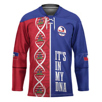 Custom Afro-Haiti Football Hockey Jersey It's In My DNA - Wonder Print Shop