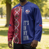 Custom Afro-Haiti Football Hockey Jersey It's In My DNA - Wonder Print Shop