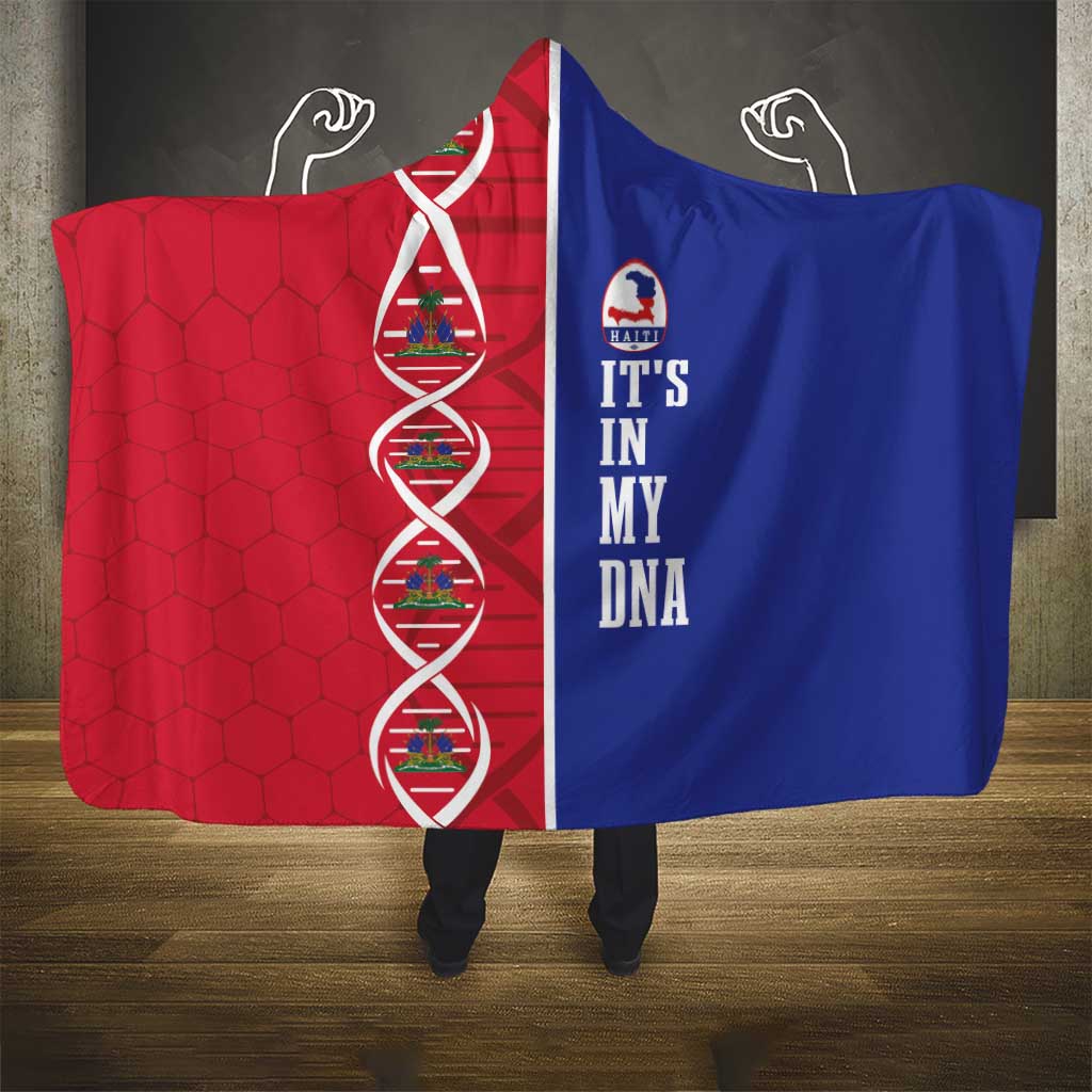 Afro-Haiti Football Hooded Blanket It's In My DNA - Wonder Print Shop