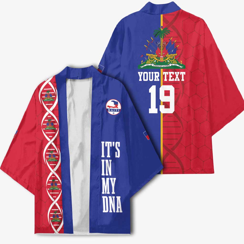 Custom Afro-Haiti Football Kimono It's In My DNA - Wonder Print Shop