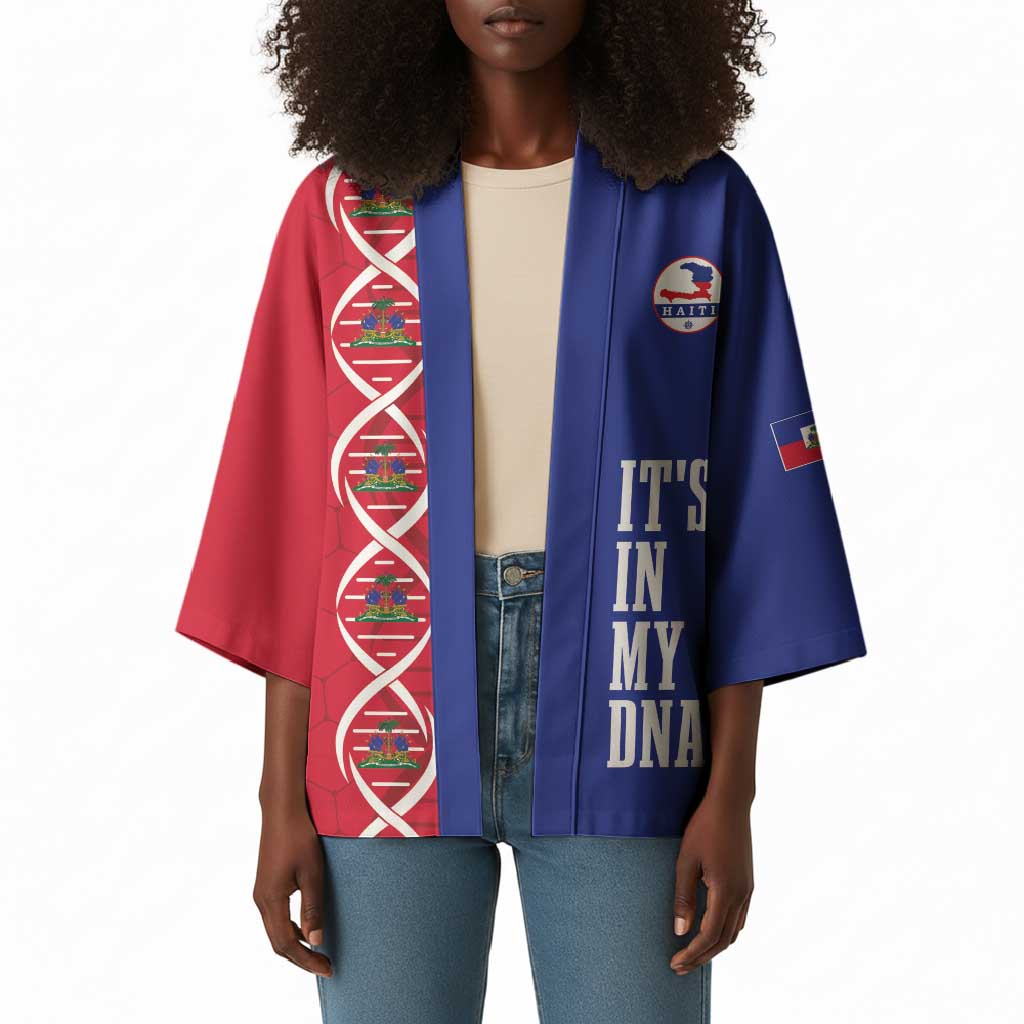 Custom Afro-Haiti Football Kimono It's In My DNA - Wonder Print Shop