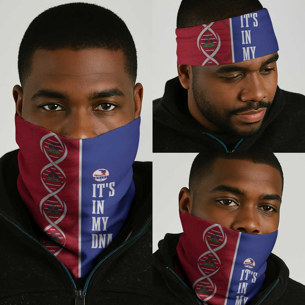 Afro-Haiti Football Neck Gaiter It's In My DNA - Wonder Print Shop