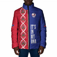Custom Afro-Haiti Football Padded Jacket It's In My DNA - Wonder Print Shop