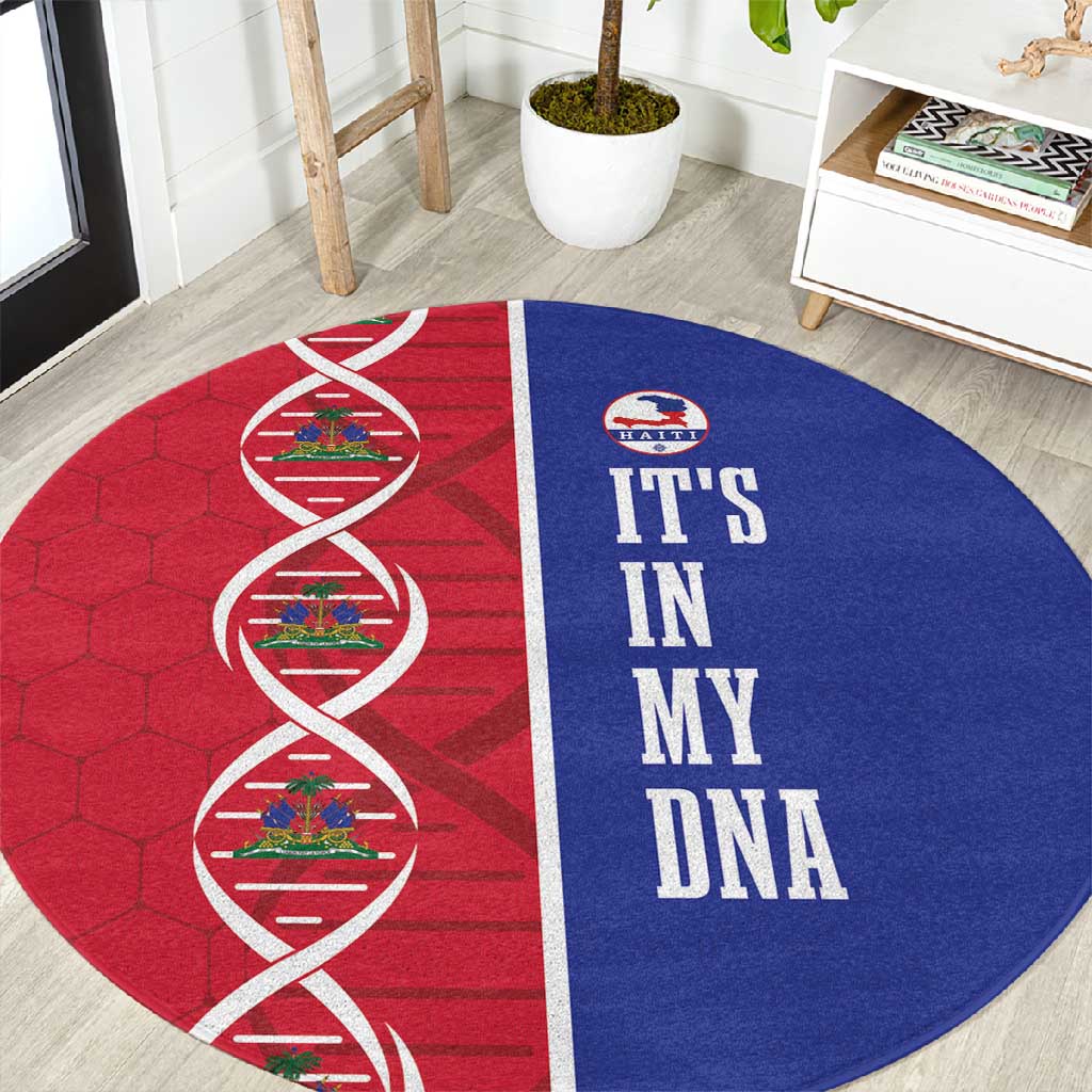 Afro-Haiti Football Round Carpet It's In My DNA - Wonder Print Shop
