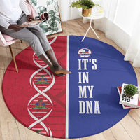 Afro-Haiti Football Round Carpet It's In My DNA - Wonder Print Shop