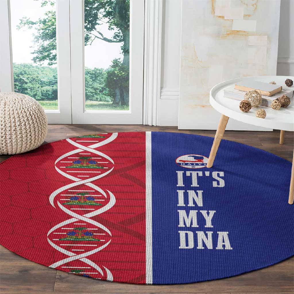 Afro-Haiti Football Round Carpet It's In My DNA - Wonder Print Shop