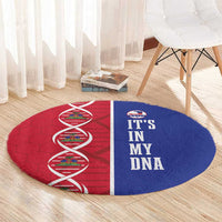Afro-Haiti Football Round Carpet It's In My DNA - Wonder Print Shop