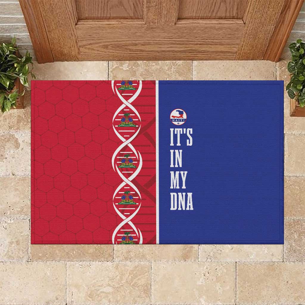 Afro-Haiti Football Rubber Doormat It's In My DNA - Wonder Print Shop