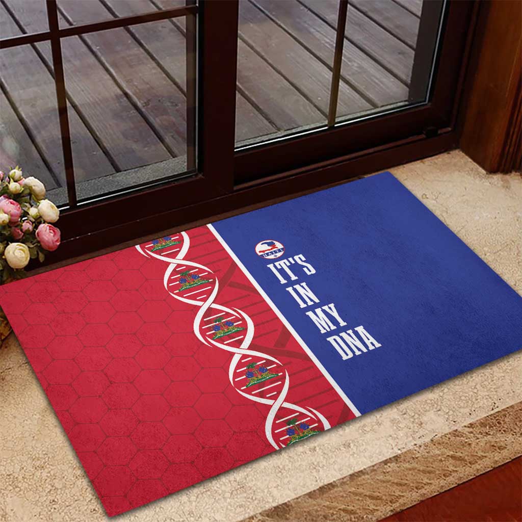 Afro-Haiti Football Rubber Doormat It's In My DNA - Wonder Print Shop