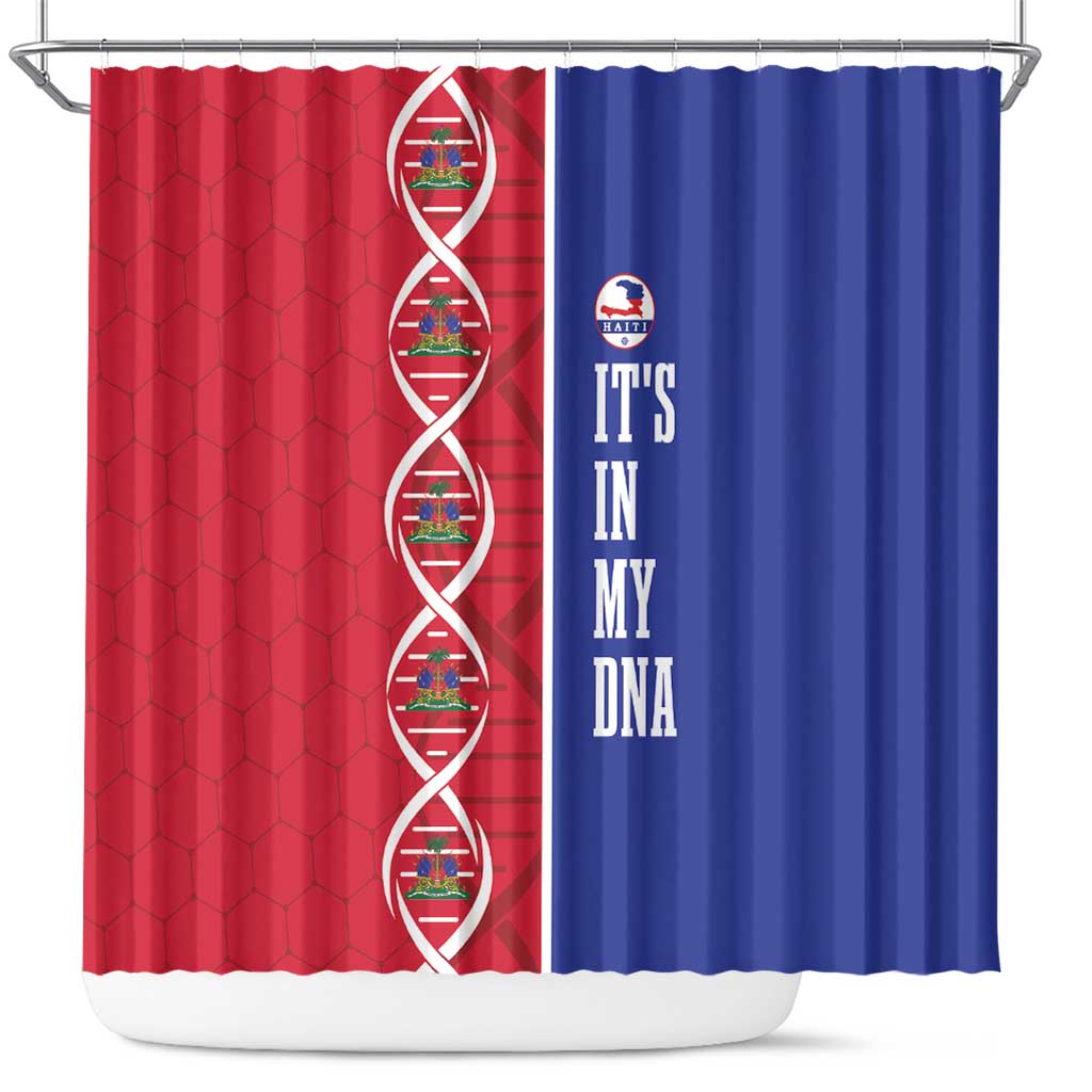 Afro-Haiti Football Shower Curtain It's In My DNA - Wonder Print Shop