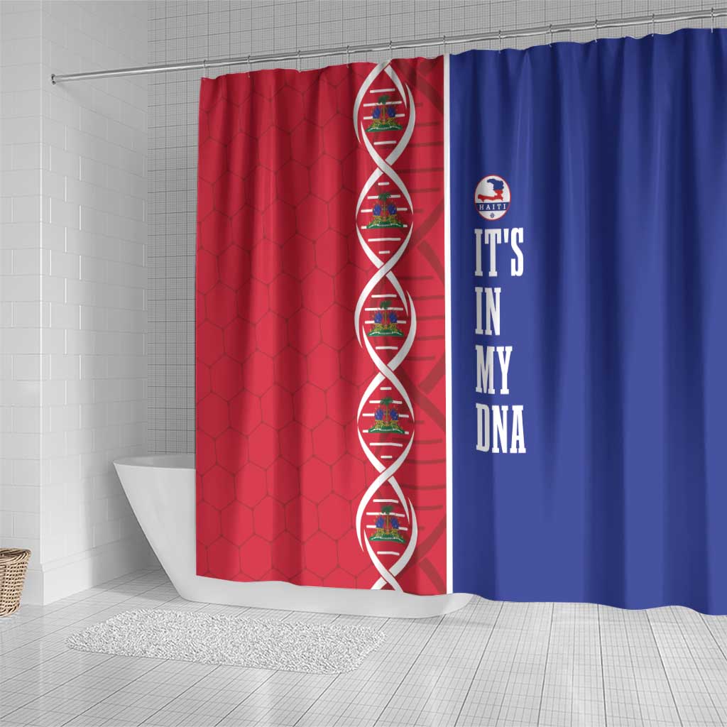 Afro-Haiti Football Shower Curtain It's In My DNA - Wonder Print Shop