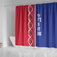 Afro-Haiti Football Shower Curtain It's In My DNA - Wonder Print Shop