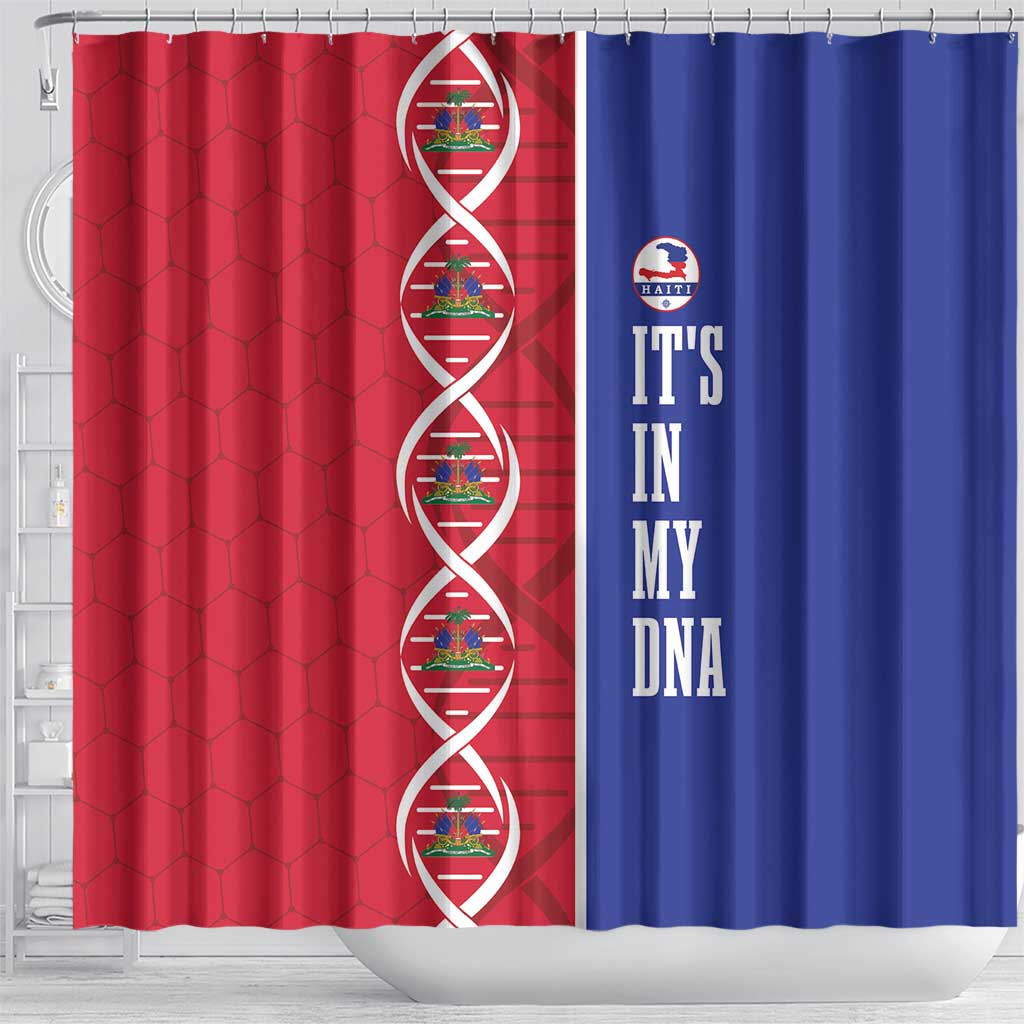Afro-Haiti Football Shower Curtain It's In My DNA - Wonder Print Shop