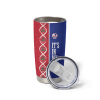 Custom Afro-Haiti Football Tumbler Cup It's In My DNA - Wonder Print Shop