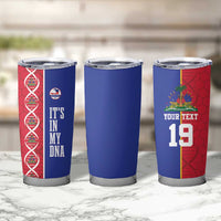 Custom Afro-Haiti Football Tumbler Cup It's In My DNA - Wonder Print Shop