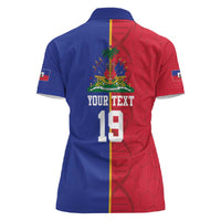Custom Afro-Haiti Football Women Polo Shirt It's In My DNA LT19