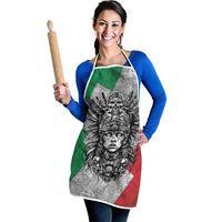 Mexico Aztec Warrior Goddess Apron Aztec Tribal Skull Tricolor Armor