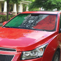 Mexico Aztec Warrior Goddess Auto Sun Shade Aztec Tribal Skull Tricolor Armor
