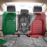 Mexico Aztec Warrior Goddess Back Car Seat Cover Aztec Tribal Skull Tricolor Armor
