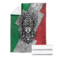 Mexico Aztec Warrior Goddess Blanket Aztec Tribal Skull Tricolor Armor
