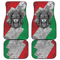 Mexico Aztec Warrior Goddess Car Mats Aztec Tribal Skull Tricolor Armor