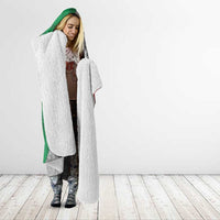 Mexico Aztec Warrior Goddess Hooded Blanket Aztec Tribal Skull Tricolor Armor