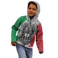 Mexico Aztec Warrior Goddess Kid Hoodie Aztec Tribal Skull Tricolor Armor